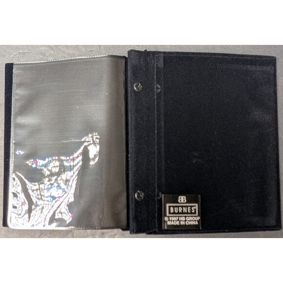 Burnes Of Boston Mini Max Photo Album 4x6 Silvertone Metal Frame Velour Cover - Picture 3 of 11